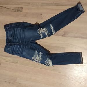 American Eagle Hi Rise Jegging Next Level Stretch Destroyed in 10 LONG